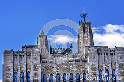 Yale University Sterling Memorial Library New Haven Connecticut Stock Photo