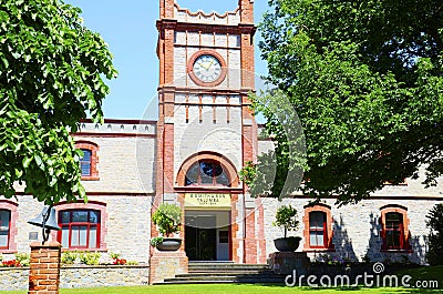 Yalumba Estate Winery, located near Angaston, South Australia in Editorial Stock Photo