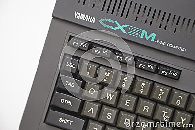 Yamaha CX5M Music Computer Editorial Stock Photo