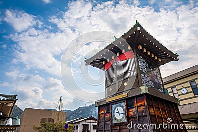 Yamanaka Onsen, Ishikawa Prefecture, Japan Town Square Stock Photo