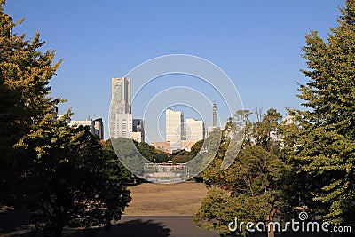 Yamashita park in Yokohama Stock Photo