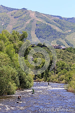 Yampa River Fest, Steamboat Springs, Colorado Editorial Stock Photo