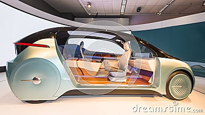 Yanfeng XiM17 Autonomous Concept Car Interior Editorial Stock Photo