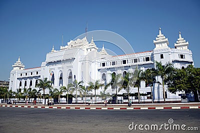 Yangon City Hall Editorial Stock Photo