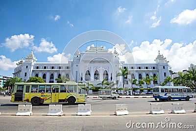 Yangon City Hall Editorial Stock Photo