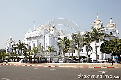 Yangon City Hall, Myanmar Editorial Stock Photo