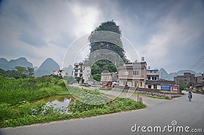 Yangshuo scenery Editorial Stock Photo