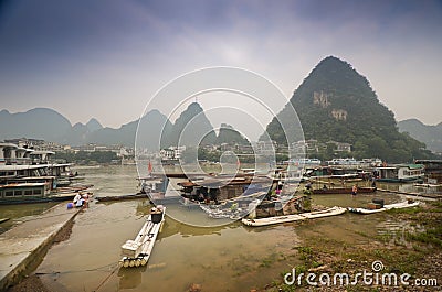 Yangshuo scenery Editorial Stock Photo