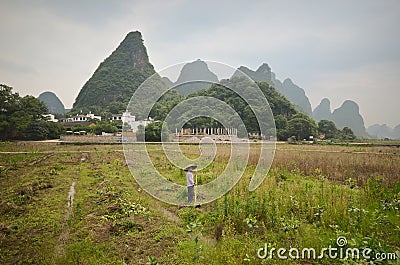 Yangshuo scenery Editorial Stock Photo