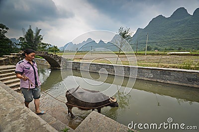 Yangshuo scenery Editorial Stock Photo