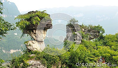 the Yangtze River mountain Stock Photo
