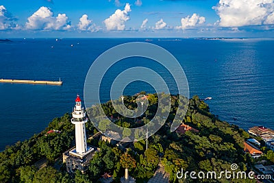 Aerial photography of Yantai City Editorial Stock Photo