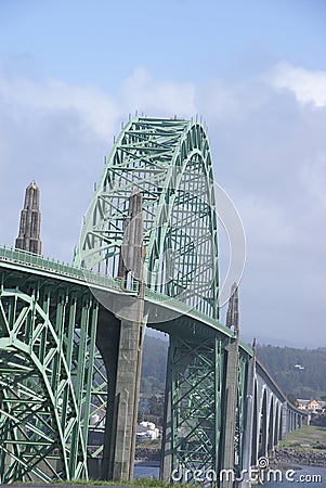 Yaquina Bay Bridge Stock Photo