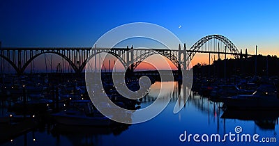 Yaquina Bay Bridge Stock Photo