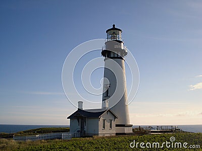 Yaquina Bay Lighthouse Stock Photo