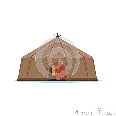 Yaranga, traditional hous of north people vector Illustration Vector Illustration