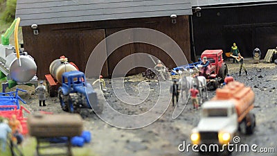 The yard of agricultural machinery Editorial Stock Photo