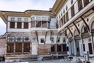 The yard of the harem in Topkapi Editorial Stock Photo