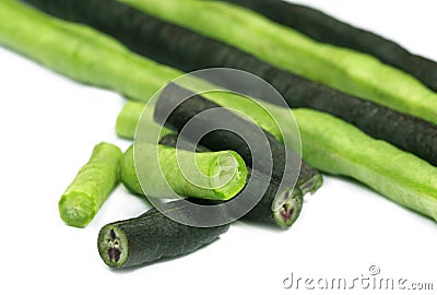 Yard long bean with selective focus Stock Photo