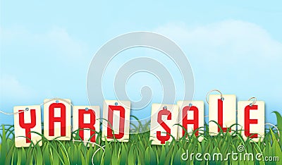 Yard Sale Sign Graphic Stock Photo