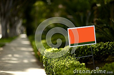 Yard Sign Stock Photo