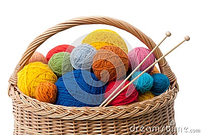 Yarn Balls Stock Photo