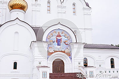 YAROSLAVL, RUSSIA View of the Assumption Church in Yaroslavl, Russia. A popular touristic landmark Editorial Stock Photo