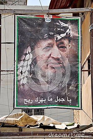 Yasser Arafat posters Editorial Stock Photo