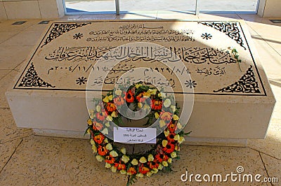 Yasser Arafat's tombstone Editorial Stock Photo