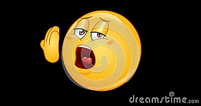 Yawn emoticon animation stock footage. Video of lazy - 165431348 Yawn emoticon animation stock footage. Video of lazy - 165431348