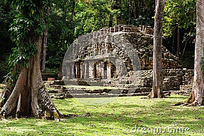 Yaxchilan Maya ruins in Mexico Stock Photo