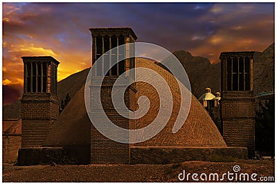 Yazd Historical Build Stock Photo