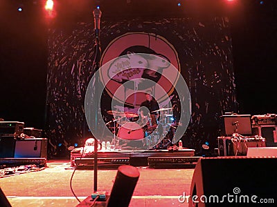 Yeah Yeah Yeahs in concert at the Kings Theatre in New York Editorial Stock Photo