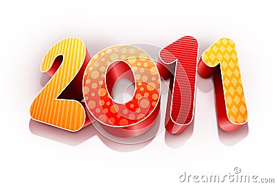 Year 2011 Stock Photo