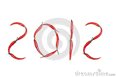 Year 2012 Stock Photo