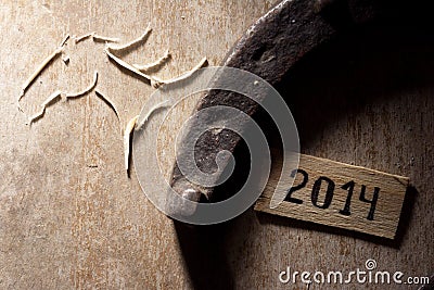 2014 year Stock Photo
