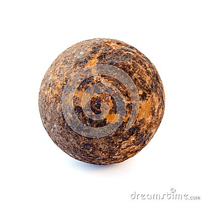 1812 year rust cannonball Stock Photo