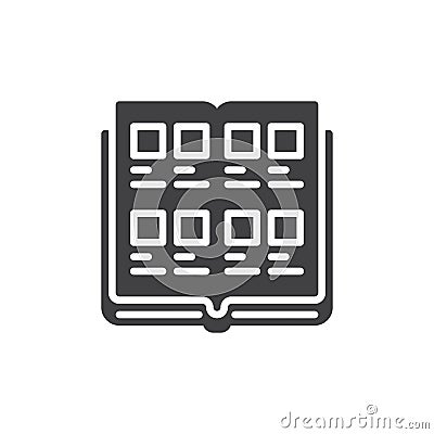 Yearbook icon vector Vector Illustration