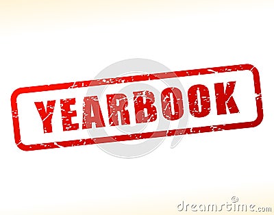 Yearbook text buffered Vector Illustration