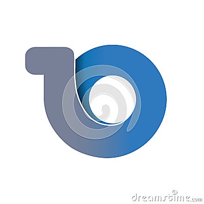 10 years anniversary, grey blue number Vector Illustration