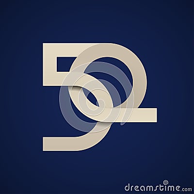 50 years anniversary paper number Vector Illustration