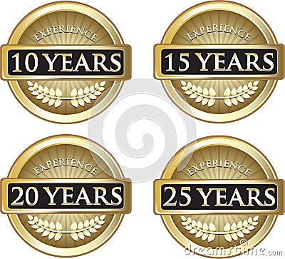 Years Of Experience Vector Illustration