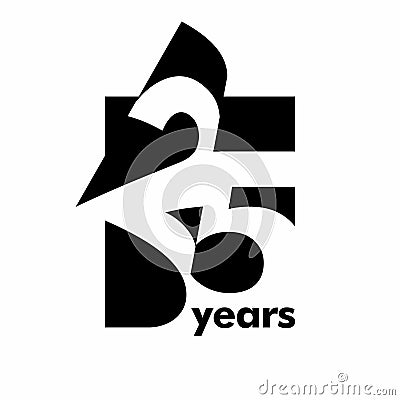 25 years Vector Illustration