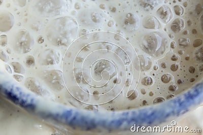 Yeast Fermented in a Cup Stock Photo