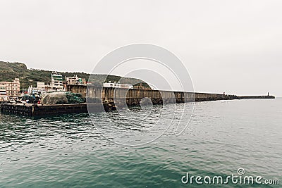 Yehliu fishing harbor in fisherman village in northern Taipei Stock Photo