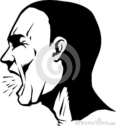 Yelling man Vector Illustration