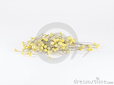 Yelloe pin Stock Photo