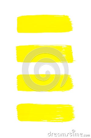 Yellow abstract hand painted watercolor background Stock Photo