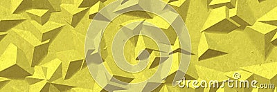 Yellow abstract pyramidal shapes background of abstract sun shiny wallpaper. Cartoon Illustration
