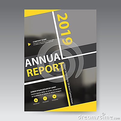 à¸±Yellow abstract square annual report Brochure design template vector. Business Flyers infographic magazine poster.Abstract Vector Illustration